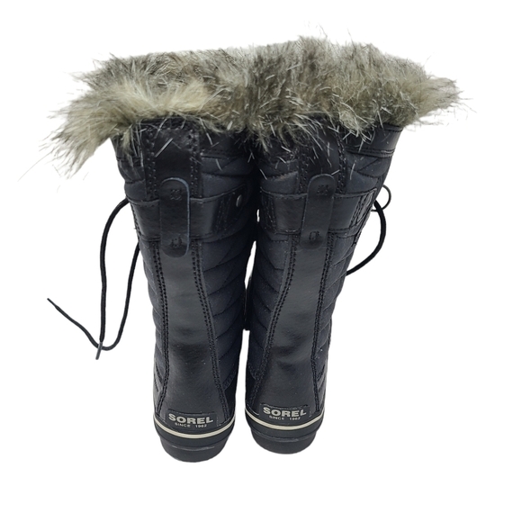 SOREL Tofino II' Faux Fur Lined Waterproof Boot Black Women’s Size 6.5 FLAWED - Picture 10 of 11